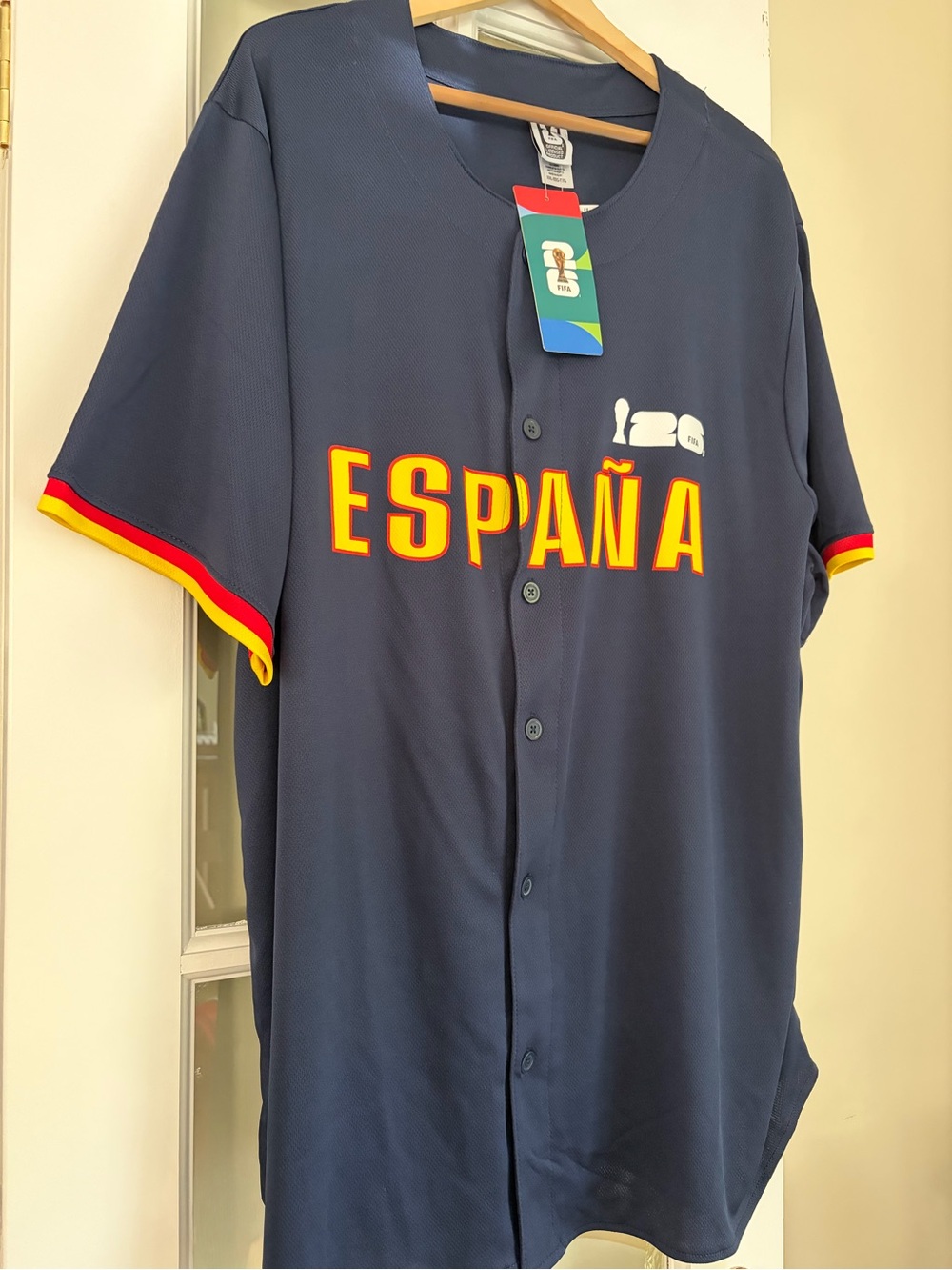 Spain 'España' Navy Button-Up Jersey